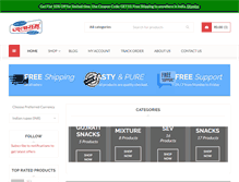 Tablet Screenshot of jalaramsweets.com